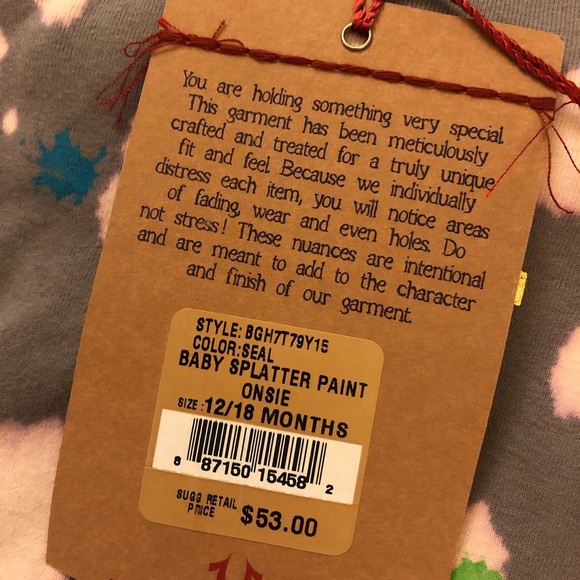 True Religion Baby Onesie Splatter - Picture 5 of 5